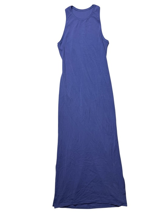 lululemon athletica Dresses & Skirts - Lululemon Dress Womens Size Small Blue Maxi Stretch Sleeveless Slit Casual